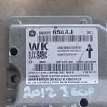 2013 Jeep Grand Cherokee Air Bag Module 68025654AJ