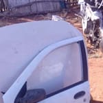 2003 Fiat Sienna Left Front Door Shell - Used