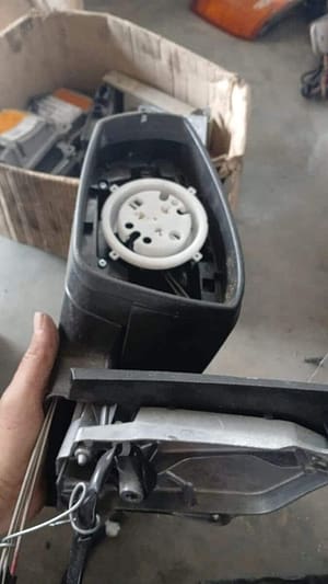 VW Polo 6 Left Door Mirror No Glass