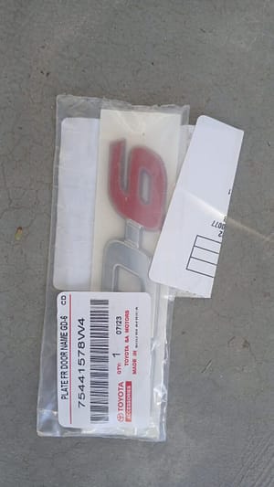 New OEM Toyota Hilux GD6 Badge/Emblem - Genuine Replacement