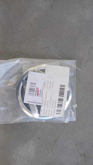 VW Golf 7 Badge/Emblem 6C0853617 - Genuine OEM, Brand New