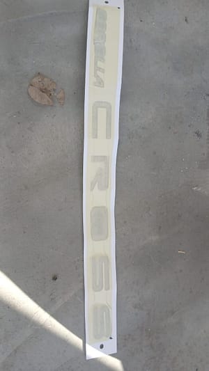 Toyota Corolla Cross Emblem - New Design for Enhanced Style